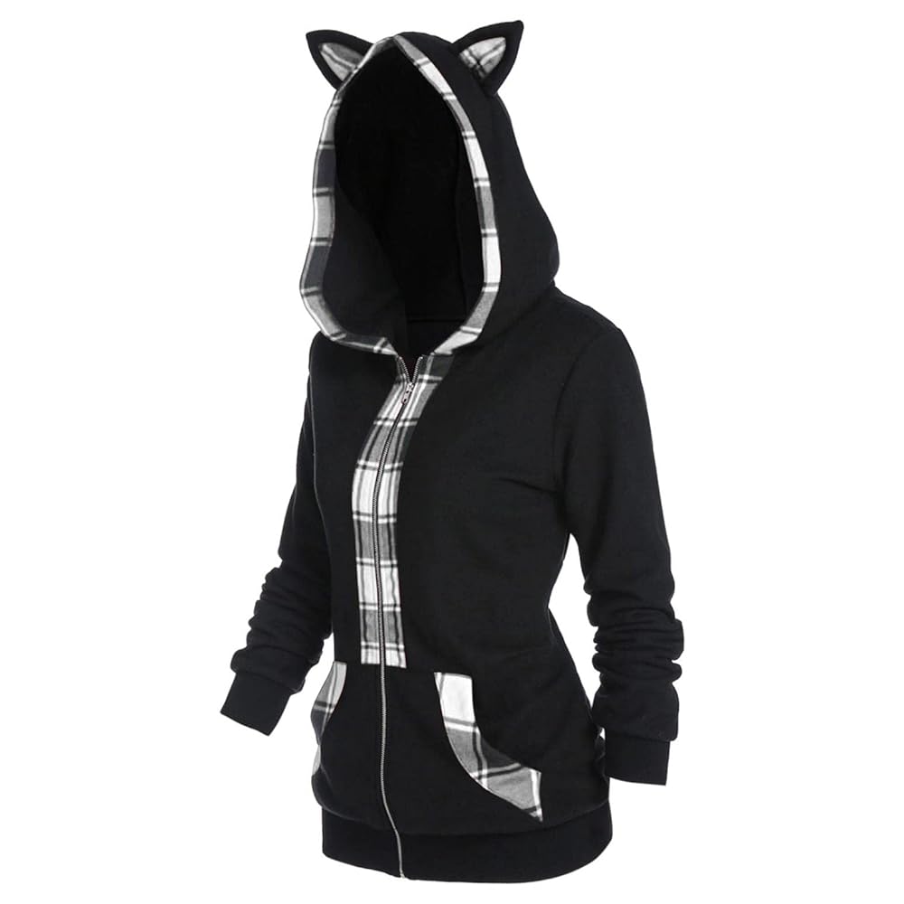 あさん@プロフ必読 REFLEM cat ear zip hoodie ACRO TOKYO][REFLEM] Zip-Up Hoodie with Cat Ears